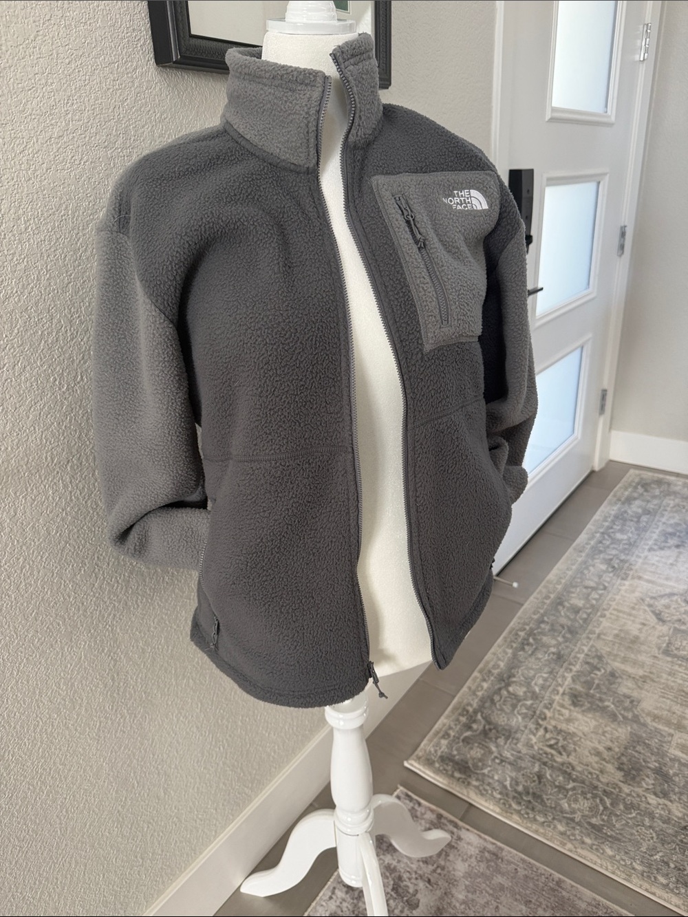 The North Face Women’s Gray Full-Zip Fleece Jacket - Picture 3 of 8